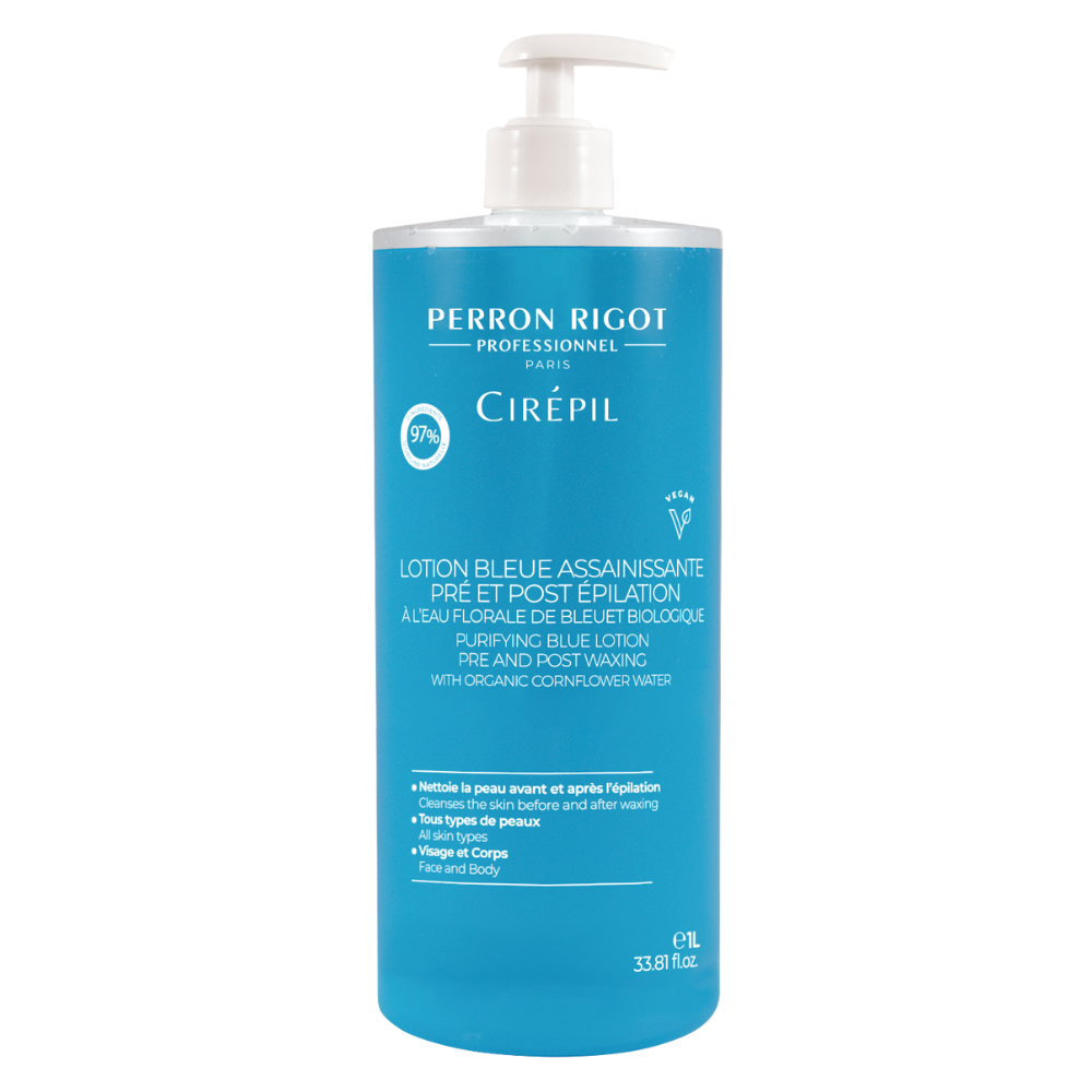 kp15001-perron-rigot-cirepil-pre-post-wax-purifying-blue-lotion-1-litre perron rigot cirepil pre & post wax purifying blue lotion 1 litre